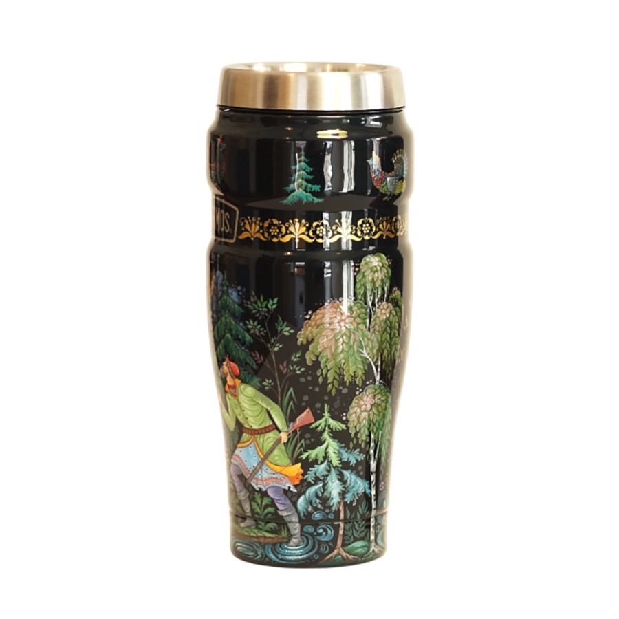 Термокружка THERMOS-ПАЛЕХ На охоте