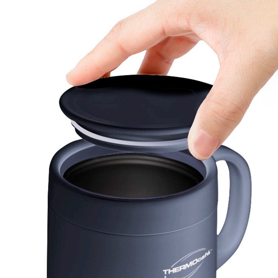 Классическая термокружка с 2 крышками THERMOcafe TCCM-460SY (OGY)
