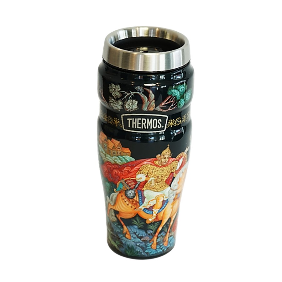Термокружка THERMOS-ПАЛЕХ Илья Муромец и Соловей-разбойник