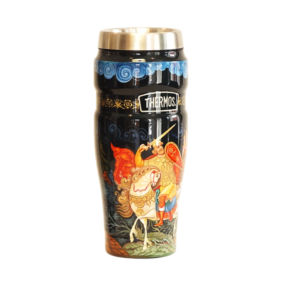 Термокружка THERMOS-ПАЛЕХ Добрыня Никитич и Змей Горыныч