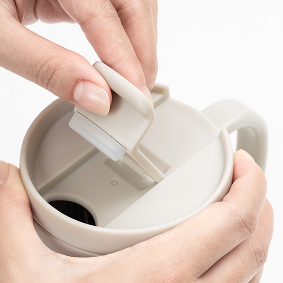 Классическая термокружка с 2 крышками THERMOcafe TCCM-460SY (WGY)