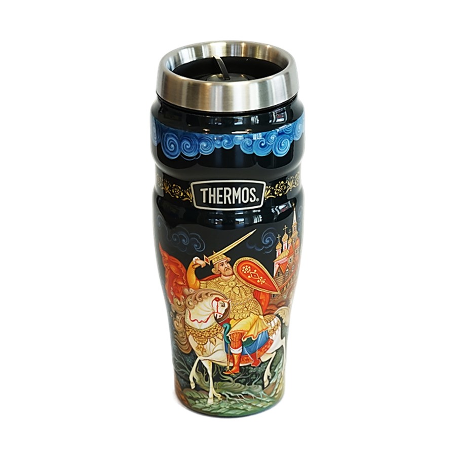 Термокружка THERMOS-ПАЛЕХ Добрыня Никитич и Змей Горыныч