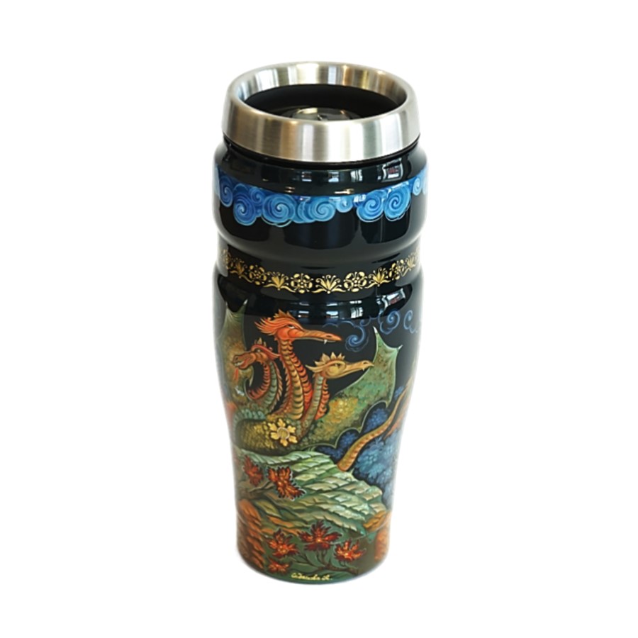 Термокружка THERMOS-ПАЛЕХ Добрыня Никитич и Змей Горыныч