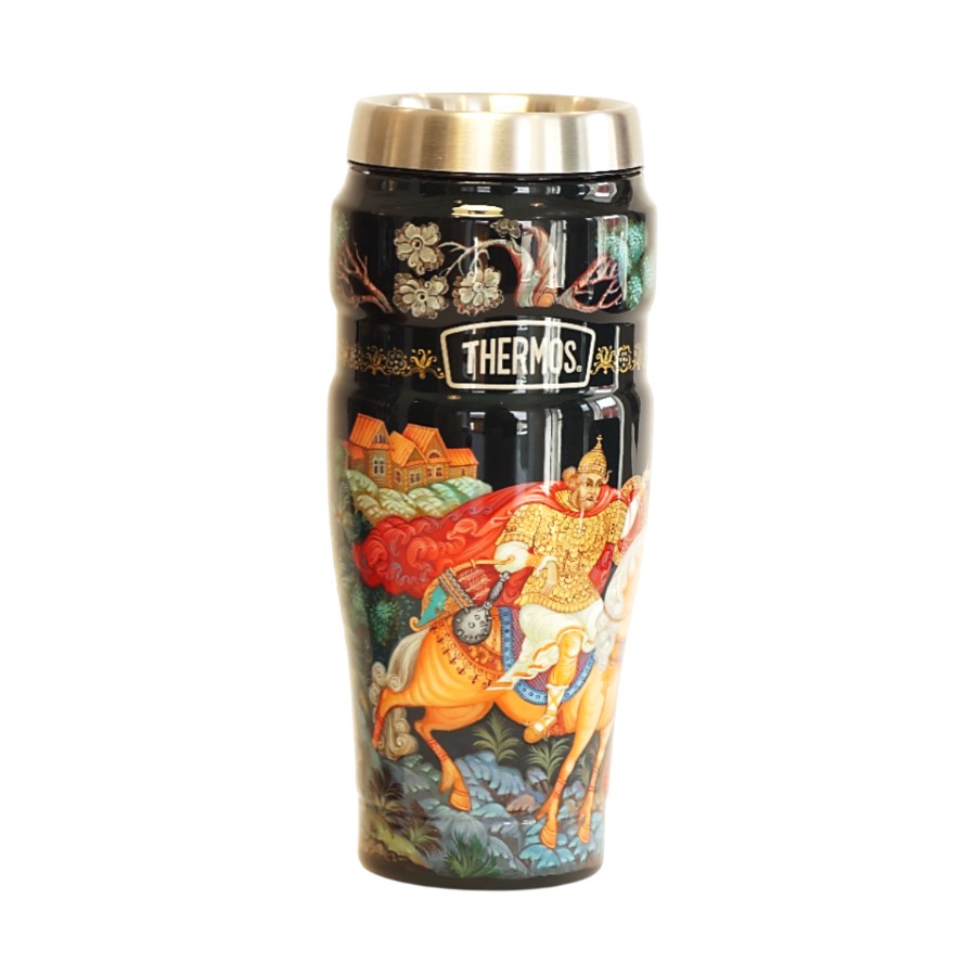 Термокружка THERMOS-ПАЛЕХ Илья Муромец и Соловей-разбойник