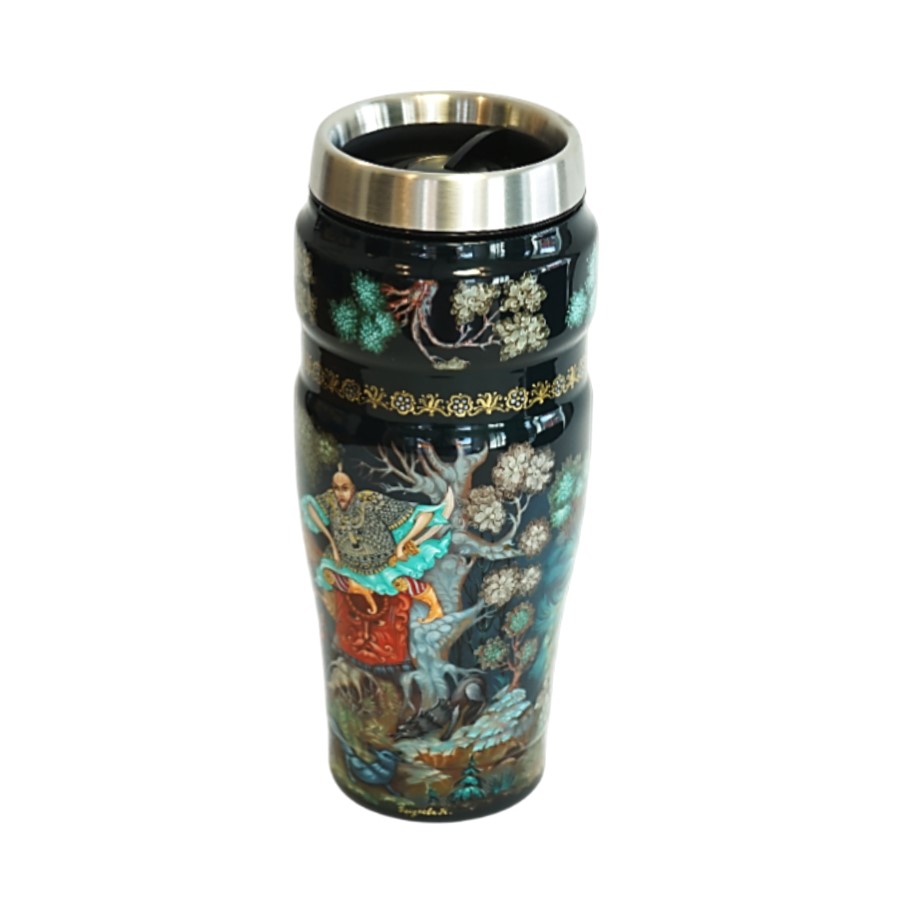 Термокружка THERMOS-ПАЛЕХ Илья Муромец и Соловей-разбойник