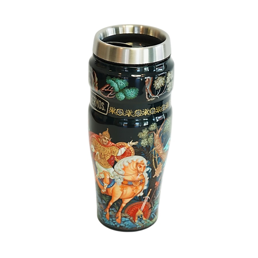 Термокружка THERMOS-ПАЛЕХ Илья Муромец и Соловей-разбойник