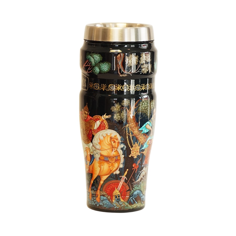 Термокружка THERMOS-ПАЛЕХ Илья Муромец и Соловей-разбойник