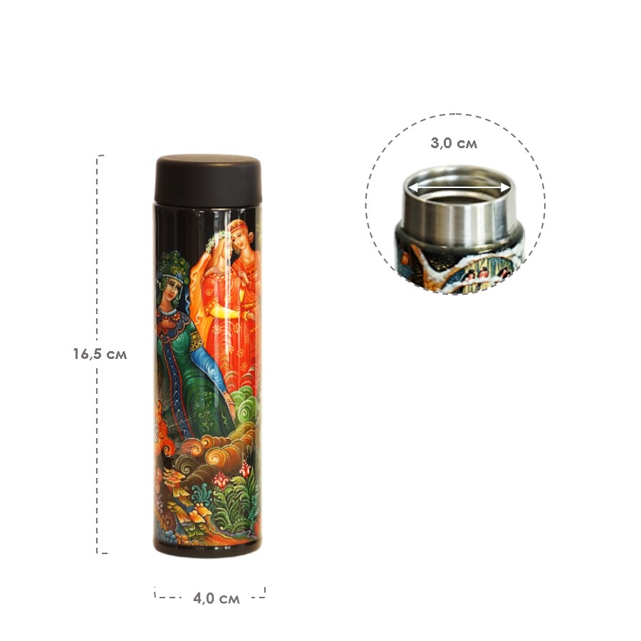 Термокружка THERMOS-ПАЛЕХ Каменный цветок 