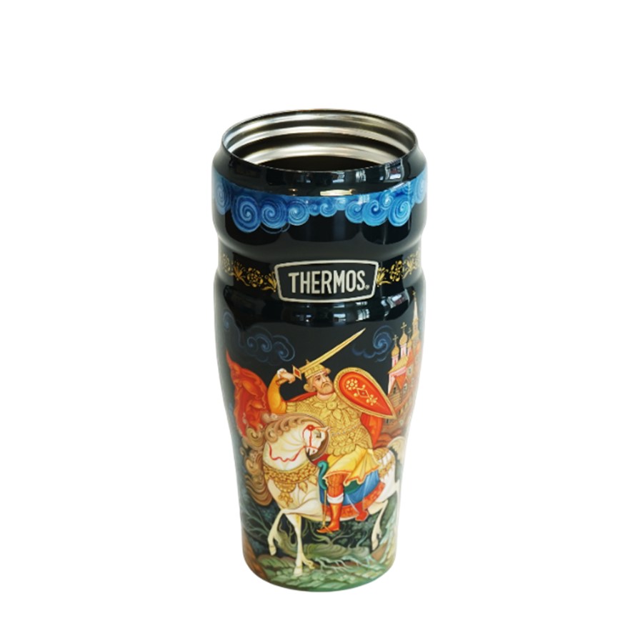 Термокружка THERMOS-ПАЛЕХ Добрыня Никитич и Змей Горыныч