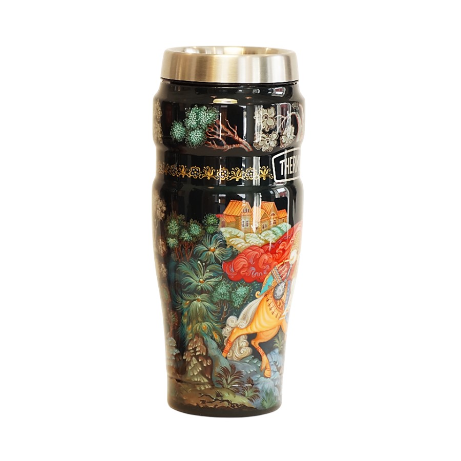 Термокружка THERMOS-ПАЛЕХ Илья Муромец и Соловей-разбойник