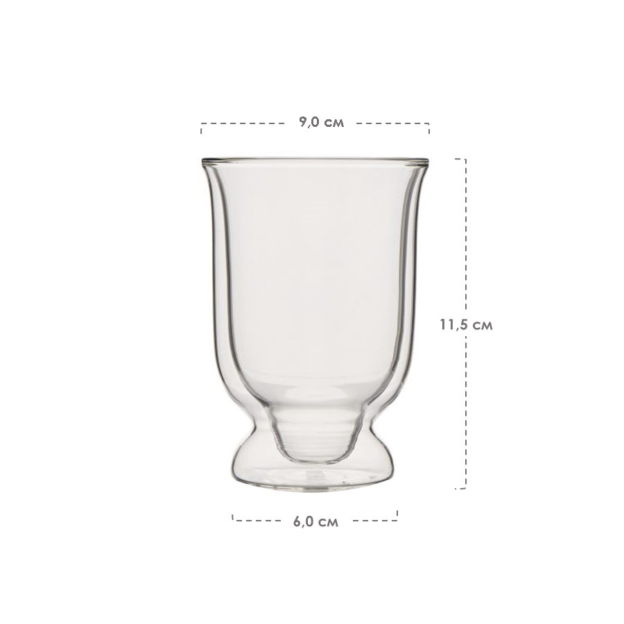 Стаканы из двойного стекла THERMOS Doubble Wall-300