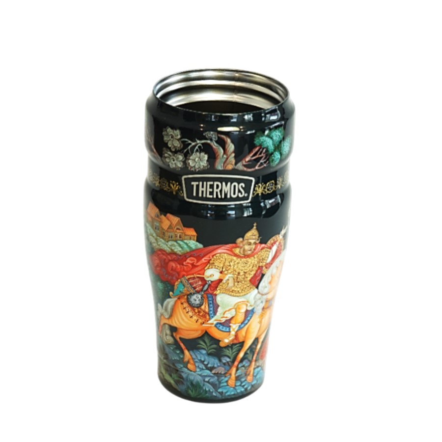 Термокружка THERMOS-ПАЛЕХ Илья Муромец и Соловей-разбойник