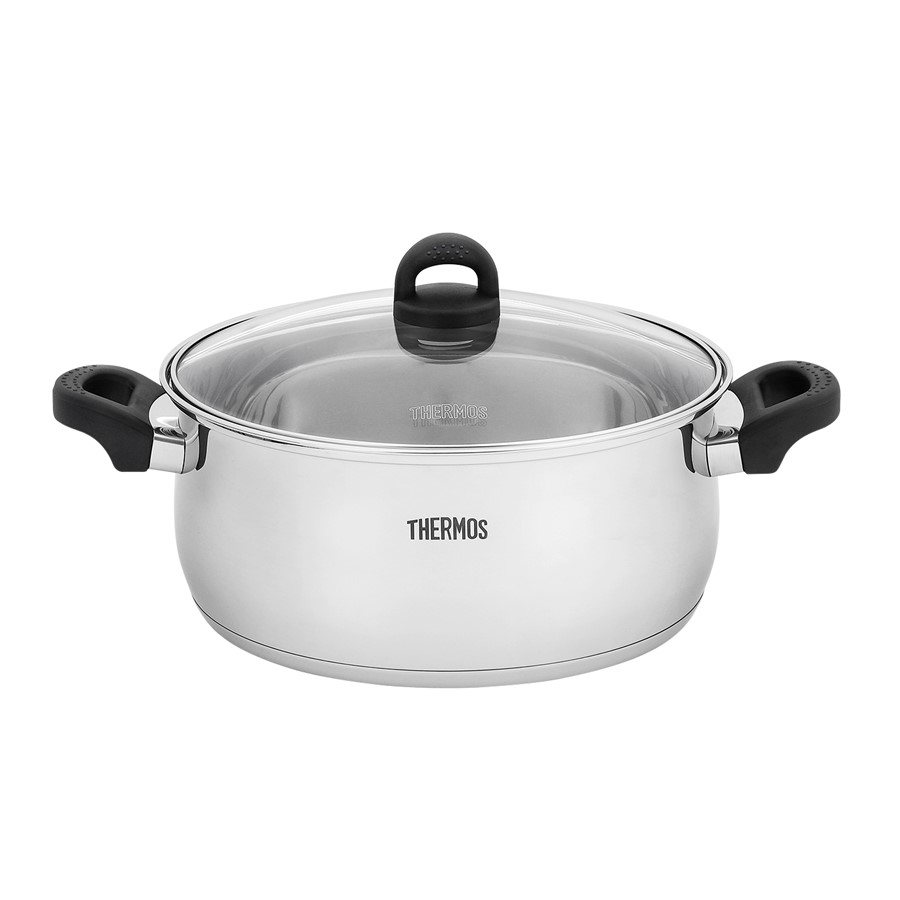 Кастрюля из нержавеющей стали с толстым дном THERMOS KOP-W28N (28 см)