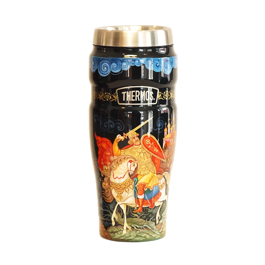Термокружка THERMOS-ПАЛЕХ Добрыня Никитич и Змей Горыныч