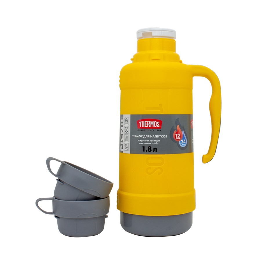 Термос для напитков THERMOS  PICNIC 40-180 Yellow