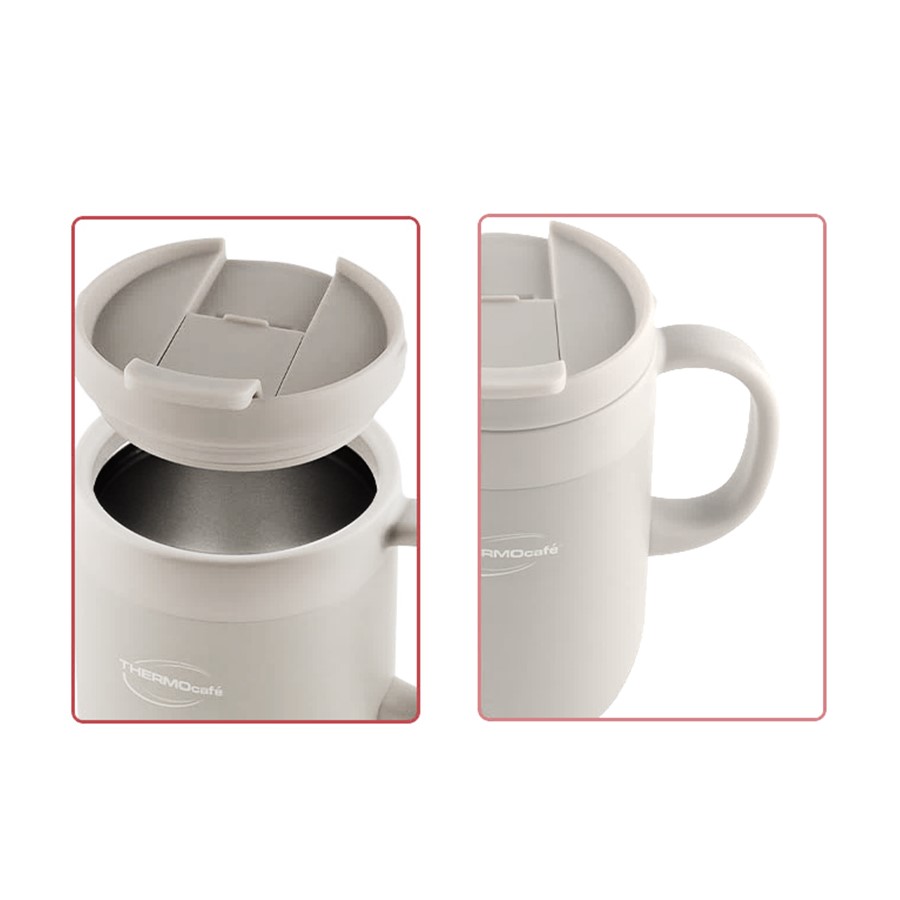 Классическая термокружка с 2 крышками THERMOcafe TCCM-460SY (WGY)
