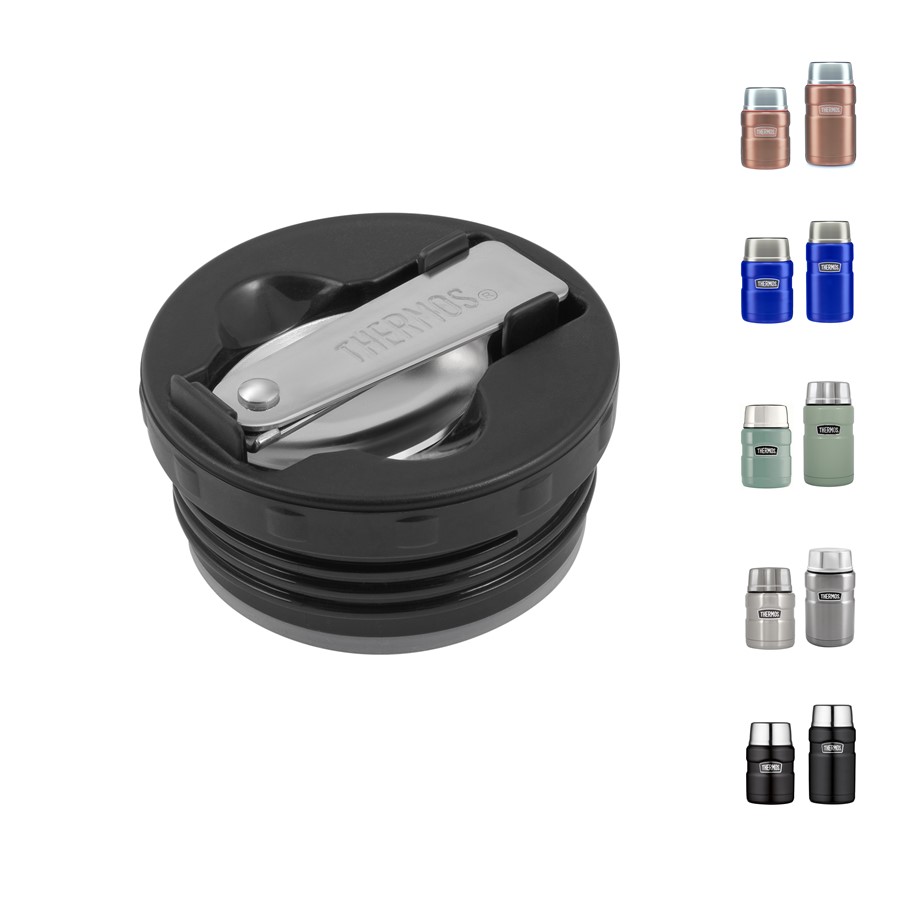 Пробка винтовая с ложкой THERMOS SK-3000/3020 (черная)