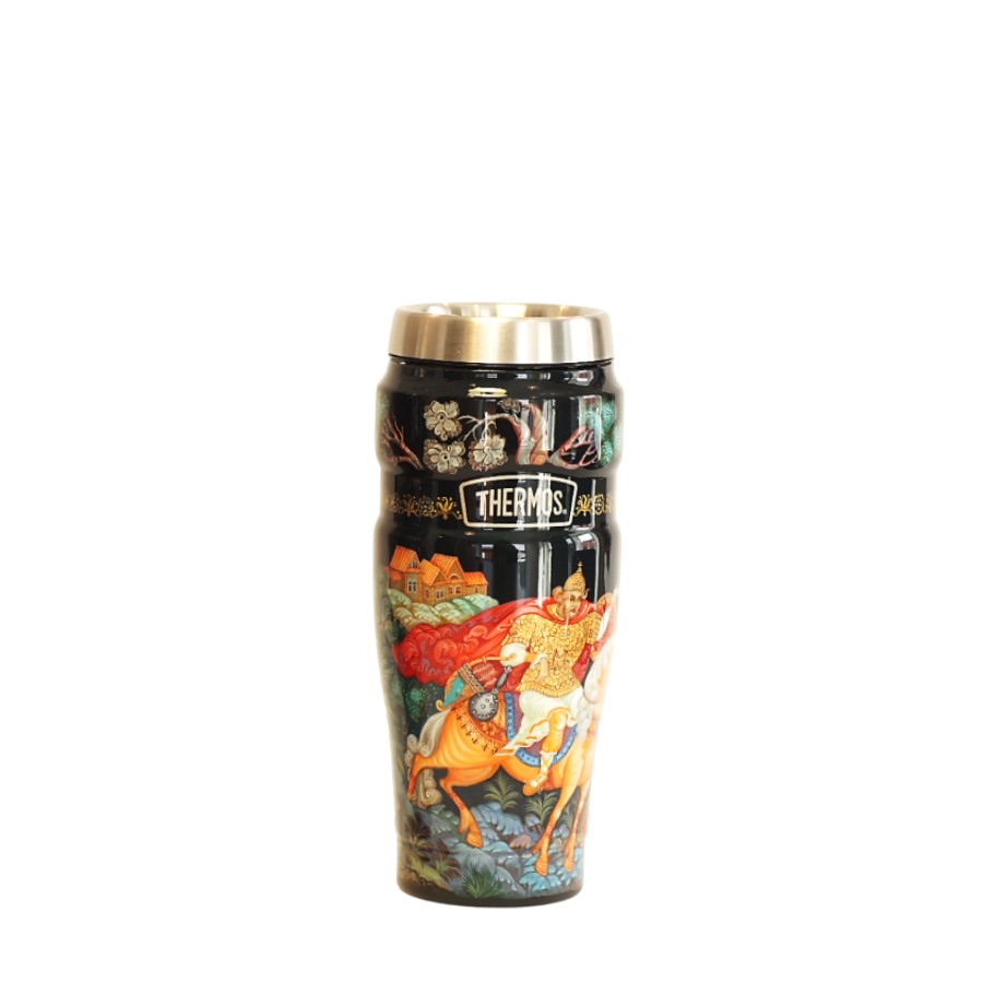 Термокружка THERMOS-ПАЛЕХ Илья Муромец и Соловей-разбойник